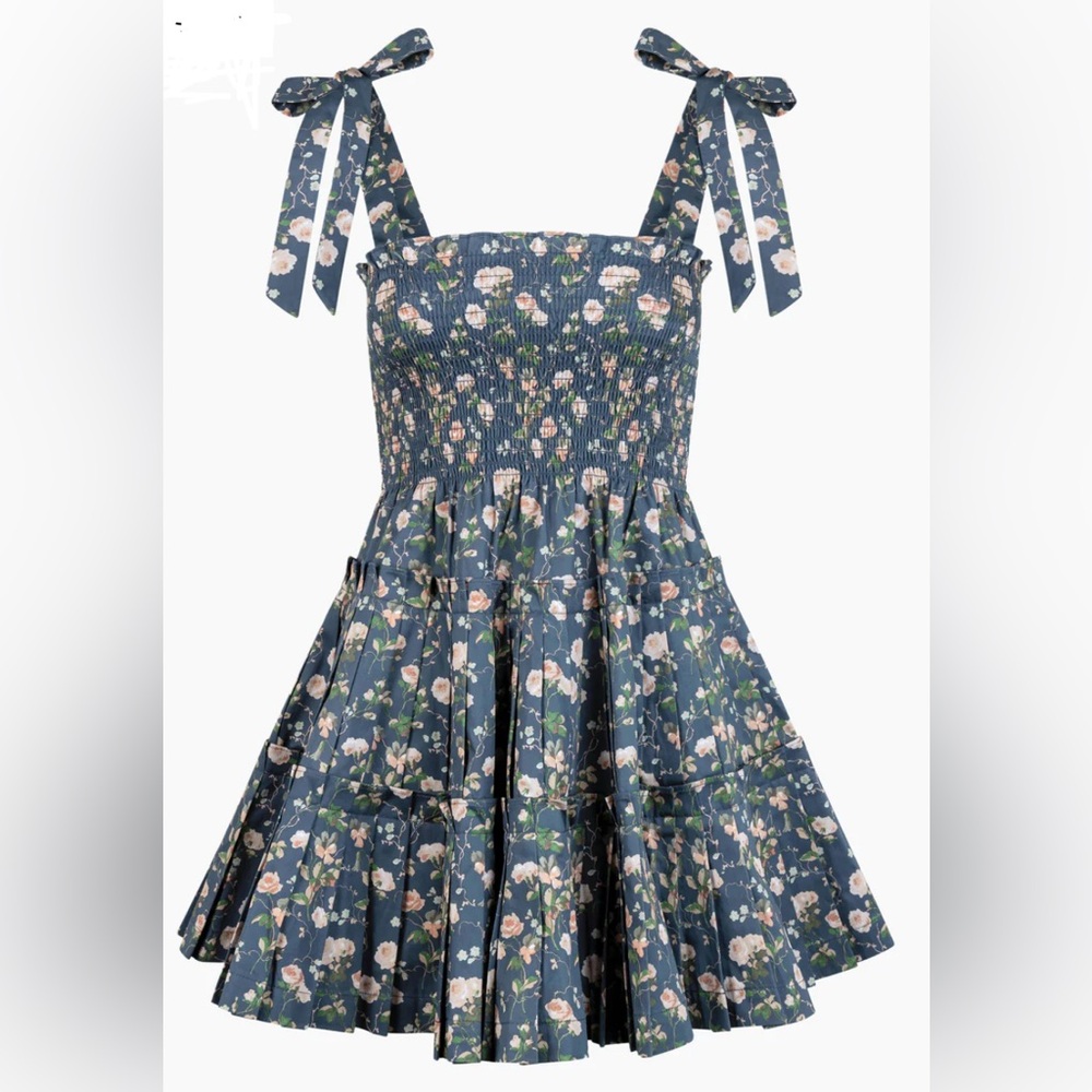 Hill House Home NWT The Ribbon Charlotte Nap Dress - Navy